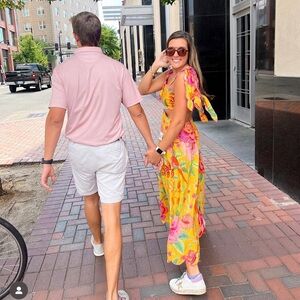 FARM RIO MACAW BLOOM MIDI DRESS